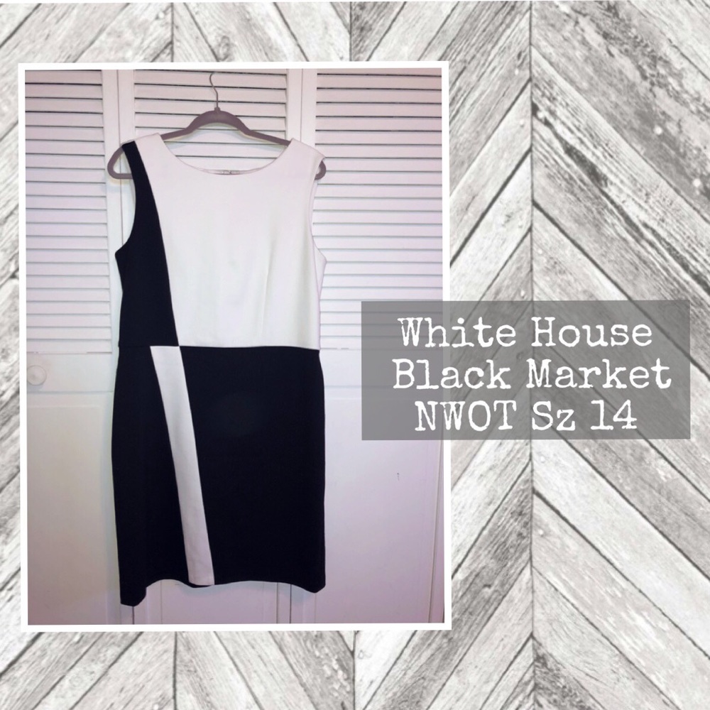White House Black Market colorblock dress